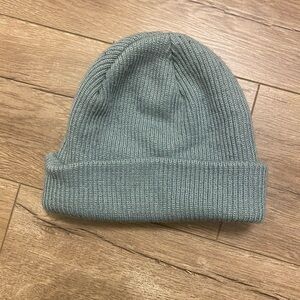 BDG Blue Grey Knit Ribbed Beanie